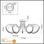 Потолочная люстра Lumion Marizza 3251/5C - Схема