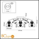 Потолочная люстра Lumion Marlona 3072/3C - Схема