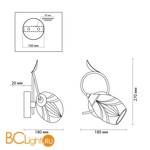 Бра Lumion Melissa 4527/1W - Схема