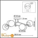 Потолочный светильник Lumion MELODY new 6581/6C - Фото 0