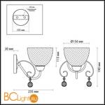 Бра Lumion Mina 3090/1W - Схема