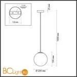 Подвесной светильник Lumion Misty 4466/1 - Фото 0