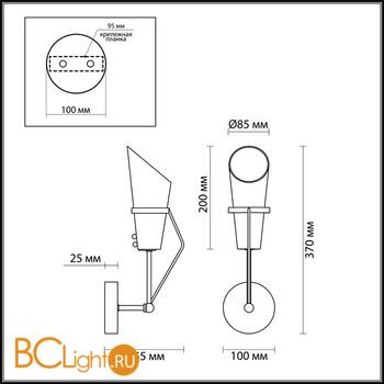 Бра Lumion Morgana 4404/1W - Схема