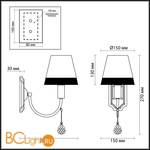 Бра Lumion Naira 2978/1W - Схема