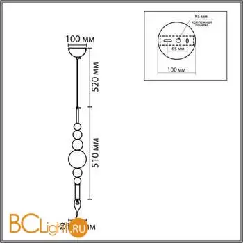 Подвесной светильник Lumion NANA 8260/1 - Фото 0