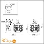 Бра Lumion Nanni 3238/1W - Схема