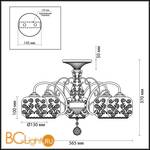 Потолочная люстра Lumion Nanni 3238/5C - Схема