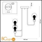 Потолочная люстра Lumion Nattu 3636/3C - Схема