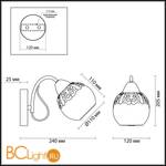 Бра Lumion Nevette 3020/1W - Схема