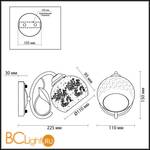 Бра Lumion Nevette 3062/1W - Схема