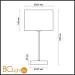 Настольная лампа Lumion Nikki 3745/1T - Схема