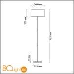 Торшер Lumion Nikki 3745/2F - Схема