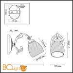 Бра Lumion Ninella 3092/1W - Схема