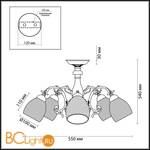 Потолочная люстра Lumion Ninella 3092/5 - Схема