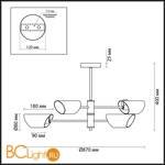 Потолочная люстра Lumion Nolan 4402/4C - Схема