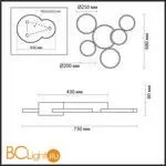 Потолочный светильник Lumion Norbert 5255/99CL - Фото 0