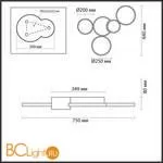 Потолочный светильник Lumion Norbert 5255/80CL - Фото 0