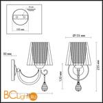 Бра Lumion Odda 3236/1W - Схема