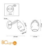 Бра Lumion Orla 4483/1W - Схема