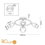 Потолочная люстра Lumion Orla 4483/4C - Схема