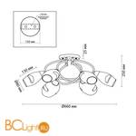 Потолочная люстра Lumion Orla 4483/6C - Схема