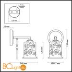 Бра Lumion Otalia 3242/1W - Схема