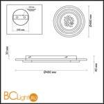 Потолочный светильник Lumion Penny 4423/99CL - Схема