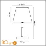 Настольная лампа Lumion Placida 2998/1T - Схема