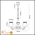Люстра Lumion Placida 2998/3 - Схема