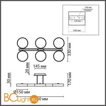 Потолочный светильник Lumion PLATO new 8031/108CL - Фото 0