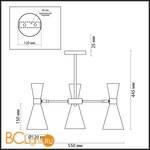 Потолочная люстра Lumion Quinn 3661/3C - Схема