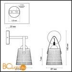 Бра Lumion Renata 3640/1W - Схема