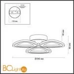 Потолочный светильник Lumion Rhea 4571/42CL - Фото 1