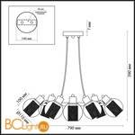 Люстра Lumion Rita 3648/8 - Схема