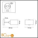 Бра Lumion Riven 4406/1W - Схема