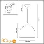 Подвесной светильник Lumion Rory 3657/1 - Схема