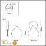 Бра Lumion ROWAN 4595/1W - Фото 0