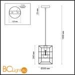 Подвесной светильник Lumion Rupert 4410/1 - Схема