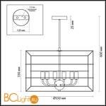 Люстра Lumion Rupert 4410/6 - Схема