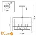 Люстра Lumion Rupert 4410/5 - Схема