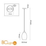 Подвесной светильник Lumion Sapphire 4484/1 - Схема