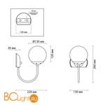 Бра Lumion Scarlett 4482/1W - Схема