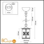 Подвесной светильник Lumion Sekvana 3118/1 - Схема