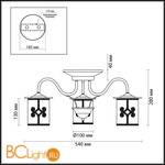 Потолочная люстра Lumion Sekvana 3118/3C - Схема