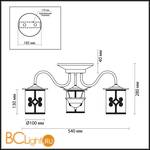 Потолочная люстра Lumion Sekvana 3125/3C - Схема