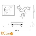 Потолочный светильник Lumion Selina 4525/66CL - Схема