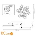 Потолочный светильник Lumion Selina 4526/99CL - Схема