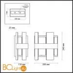 Настенный светильник Lumion SHANTI 5269/2W - Фото 0