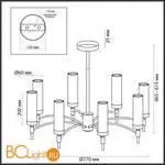 Люстра Lumion SHARON 6538/8C - Фото 0