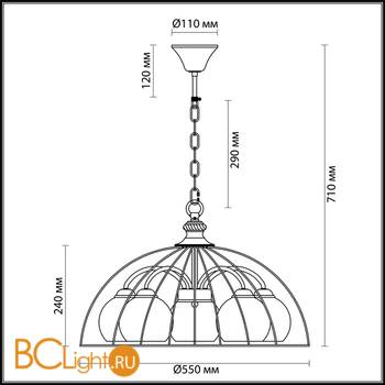 Люстра Lumion Shelby 3713/5 - Схема